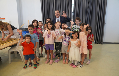 ÇOCUKLAR YAZILIKAYA'NIN YAPILIŞINA ŞAHİTLİK ETTİ