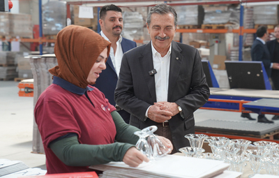 BAŞKAN ATAÇ'TAN FABRİKALARA ZİYARET