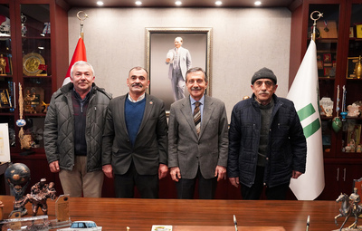 ULUDERE MUHTARI KIRCI'DAN BAŞKAN ATAÇ'A ZİYARET