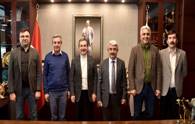 DİSK, KESK, TMMOB VE TABİP ODASI'NDAN BAŞKAN ATAÇ'A ZİYARET