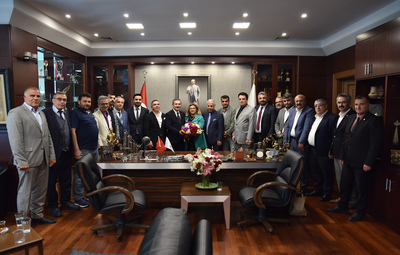 DOST DERNEKLERİ PLATFORMU'NDAN BAŞKAN ATAÇ'A HAYIRLI OLSUN ZİYARETİ