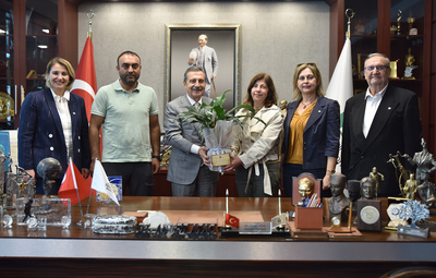 ZİRAAT MÜHENDİSLERİNDEN BAŞKAN ATAÇ'A HAYIRLI OLSUN ZİYARETİ