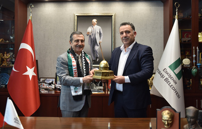 KARDEŞ ŞEHİR SALFEET'TEN HAYIRLI OLSUN ZİYARETİ