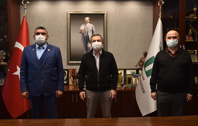 HACI ŞAHİN'DEN BAŞKAN ATAÇ'A ZİYARET
