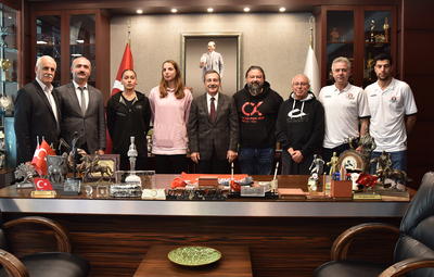 MİHALIÇÇIKSPOR'DAN BAŞKAN ATAÇ'A ZİYARET