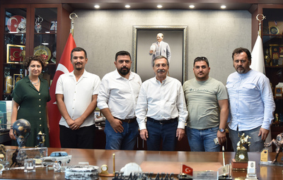 GENÇ ÇİFTÇİLERDEN BAŞKAN ATAÇ'A ZİYARET