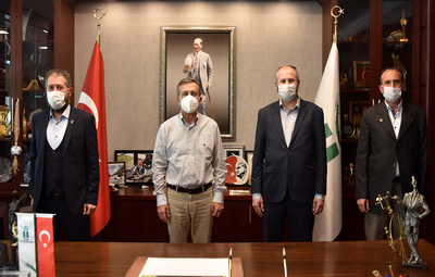 SAADET PARTİSİ TEPEBAŞI'NDAN BAŞKAN ATAÇ'A ZİYARET