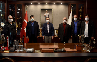 MUŞLULARDAN BAŞKAN ATAÇ'A ZİYARET