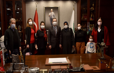SARICAKAYALI KADINLARDAN BAŞKAN ATAÇ'A ZİYARET