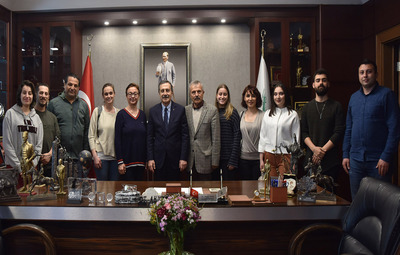 SAKİN OKUL DERNEĞİ'NDEN BAŞKAN ATAÇ'A ZİYARET
