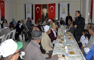BAŞKAN ATAÇ EMİRCEOĞLU SAKİNLERİ İLE BULUŞTU