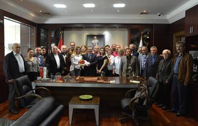 MUHACİR DERNEKLERİ FEDERASYONU'NDAN ATAÇ'A ZİYARET