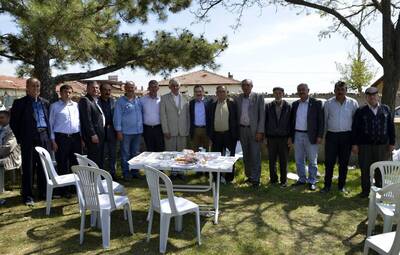 BAŞKAN ATAÇ YAĞMUR DUASINA KATILDI