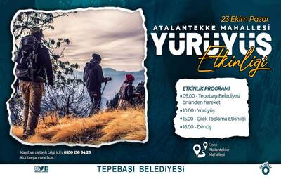 TEPEBAŞI BELEDİYESİ'NDEN DOĞA YÜRÜYÜŞÜ