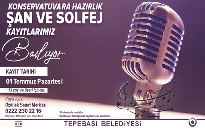 ŞAN VE SOLFEJ KAYITLARI BAŞLIYOR