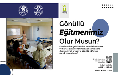 GENÇLİK MERKEZLERİ GÖNÜLLÜ EĞİTMENLERİNİ ARIYOR