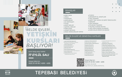 YETİŞKİN KURSLARI 35 NOKTADA BAŞLIYOR