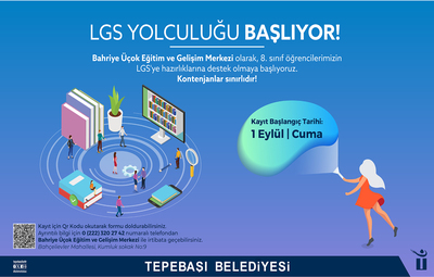 TEPEBAŞI LGS'YE HAZIRLANAN ÖĞRENCİLERİN YANINDA