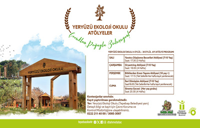 YERYÜZÜ EKOLOJİ OKULU EYLÜL ATÖLYELERİ BAŞLIYOR