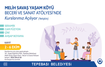 BECERİ VE SANAT ATÖLYESİ İÇİN KAYITLAR BAŞLIYOR
