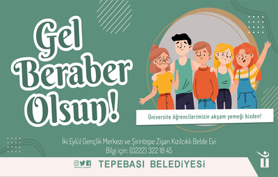 TEPEBAŞI'NDAN ÜNİVERSİTELİLERE YEMEK DESTEĞİ