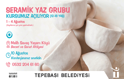 BECERİ VE SANAT ATÖLYESİNDE SERAMİK KURSU BAŞLIYOR