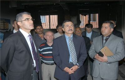 ATAÇ ve TÜRKER PATLAMA YERİNİ İNCELEDİ