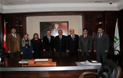 MAKİNE MÜHENDİSLERİ ODASI'NDAN BAŞKAN ATAÇ'A ZİYARET