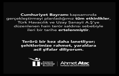 ETKİNLİKLER ERTELENDİ