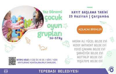 OYUN GRUPLARI İÇİN KAYITLAR BAŞLIYOR