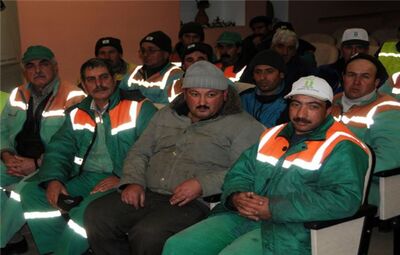 TEPEBAŞI BELEDİYESİ TEMİZLİK İŞÇİLERİNE DOMUZ GRİBİ EĞİTİMİ VERİLDİ