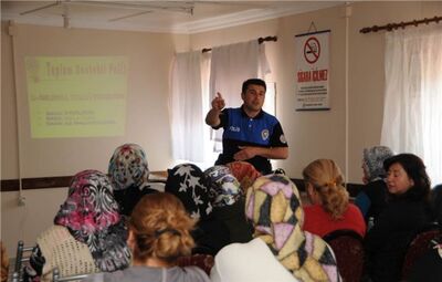 POLİSE TOPLUM DESTEĞİ ÇAMLICA BELDEEVİ'NDEN