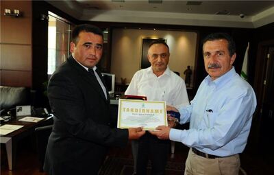 ÖZEL GÜVENLİK GÖREVLİSİ SELÇUK TONGUL’A BAŞKAN ATAÇ’DAN TEŞEKKÜR