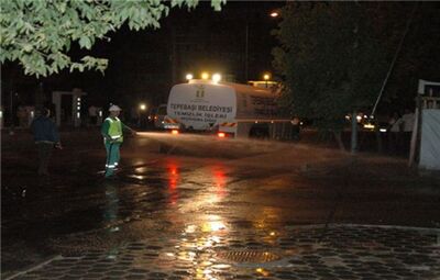 GECE TEMİZLİKLERİ SÜRÜYOR