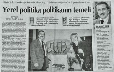 BAŞKAN ATAÇ CUMHURİYET’İN KONUĞU OLDU