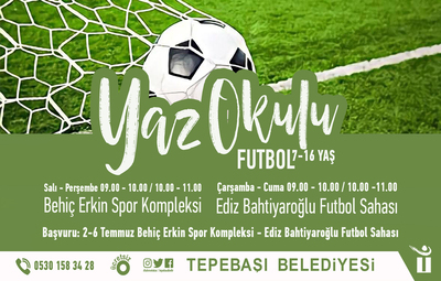 FUTBOL YAZ OKULU İÇİN KAYITLAR BAŞLIYOR