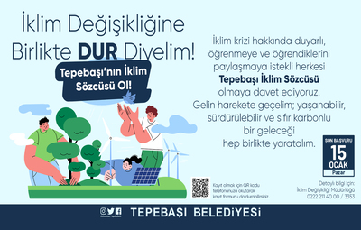 TEPEBAŞI YENİ İKLİM SÖZCÜLERİNİ ARIYOR
