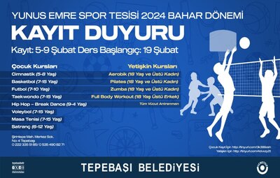 YUNUS EMRE'DE BAHAR DÖNEMİ KURS KAYITLARI BAŞLIYOR