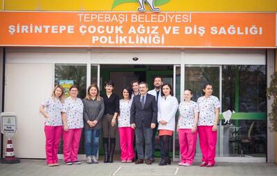 TEPEBAŞI'NDA ÇOCUKLAR SAĞLIK İLE GÜLÜMSÜYOR