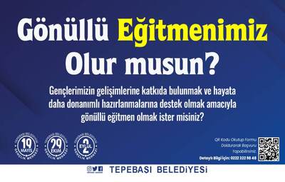 GENÇLİK MERKEZLERİ GÖNÜLLÜ EĞİTMENLERİNİ ARIYOR
