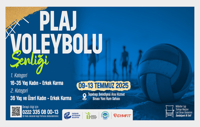 PLAJ VOLEYBOLU ŞENLİĞİ BAŞLIYOR