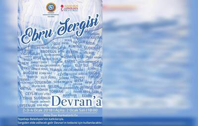 DEVRAN İÇİN EBRU SERGİSİ