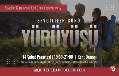 TEPEBAŞI'NDAN 14 ŞUBAT SEVGİLİLER GÜNÜ YÜRÜYÜŞÜ