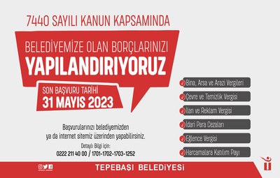 BELEDİYEYE OLAN BORÇLAR İÇİN YAPILANDIRMA FIRSATI