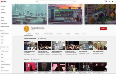 TEPEBAŞI YOUTUBE İLE EVLERE KONUK OLUYOR