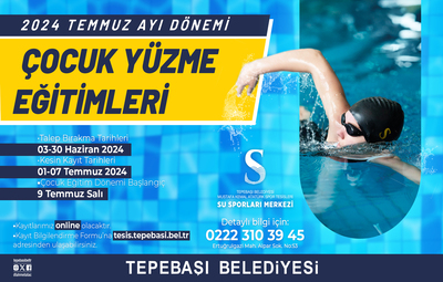 ÇOCUKLAR İÇİN YÜZME KAYITLARI BAŞLIYOR